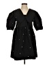 Lime 100% Polyester Stars Black Casual Dress Size XS - photo 1