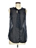 Merona 100% Polyester Blue Sleeveless Blouse Size M - photo 1