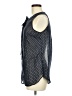 Merona 100% Polyester Blue Sleeveless Blouse Size M - photo 5