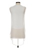 CALVIN KLEIN JEANS 100% Polyester Ivory Sleeveless Blouse Size XS - photo 2