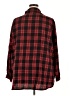 Unbranded 100% Polyester Plaid Red Long Sleeve Blouse Size 2X (estimated) - photo 2