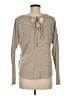 E&M Collection Stripes Tan Pullover Sweater Size M - photo 2