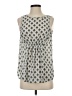 Kohl's 100% Polyester Silver Sleeveless Blouse Size S - photo 1
