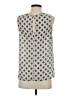 Kohl's 100% Polyester Silver Sleeveless Blouse Size S - photo 2