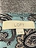 Ann Taylor LOFT Paisley Teal Long Sleeve Blouse Size M - photo 7