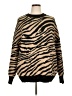 Sanctuary Animal Print Brown Pullover Sweater Size XL - photo 1
