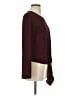 Talbots 100% Polyester Burgundy Long Sleeve Top Size S - photo 4