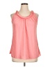 Talbots 100% Polyester Pink Sleeveless Blouse Size 14 (petite) - photo 1