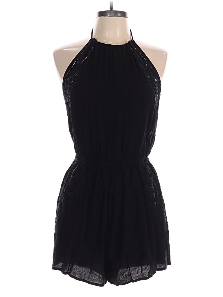 Pre-owned Astr Romper In Black