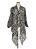 Andree by UNIT 100% Polyester Animal Print Ivory Kimono Size 1X - photo 1
