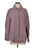 Shein 100% Polyester Houndstooth Purple Long Sleeve Blouse Size 4 - photo 1