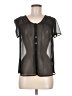 Covington 100% Polyester Black Short Sleeve Blouse Size M (petite) - photo 1