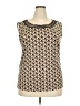 Notations Tan Sleeveless Blouse Size 2X - photo 1