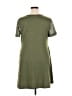 Merokeety Solid Green Casual Dress Size XL - photo 2