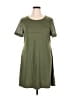 Merokeety Solid Green Casual Dress Size XL - photo 1