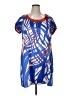 BCBGMAXAZRIA Graphic Blue Casual Dress Size XL - photo 1