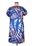 BCBGMAXAZRIA Graphic Blue Casual Dress Size XL - photo 2