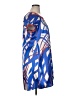 BCBGMAXAZRIA Graphic Blue Casual Dress Size XL - photo 4