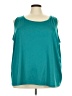 Maggie Barnes for Catherines 100% Polyester Teal Sleeveless Blouse Size 5X - photo 1