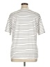Unbranded Stripes Ivory Short Sleeve Top Size 1XL - photo 2