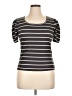 Unbranded Stripes Black Short Sleeve T-Shirt Size XL - photo 1