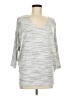 Laila Jayde Silver 3/4 Sleeve Top Size M - photo 1