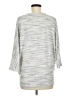 Laila Jayde Silver 3/4 Sleeve Top Size M - photo 2