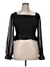 Miss Chievous 100% Polyester Black Long Sleeve Blouse Size XL - photo 1