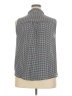 Elle 100% Polyester Houndstooth Black Sleeveless Blouse Size XXL - photo 2