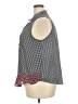 Elle 100% Polyester Houndstooth Black Sleeveless Blouse Size XXL - photo 5