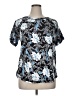 Unbranded Floral Blue Short Sleeve T-Shirt Size XL - photo 1