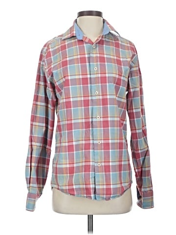 Black Saks Fifth Avenue Long Sleeve Button-Down Shirt (view 1)