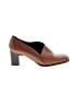 Amalfi 100% Leather Brown Heels Size 6 - photo 1