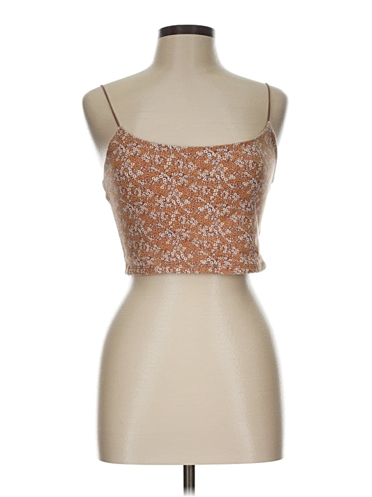 Pre-owned Aero Tube Top Brown Strapless Neckline Tops