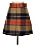 Lulus 100% Polyester Plaid Brown Casual Skirt Size XS - photo 1
