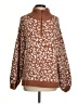 Assorted Brands 100% Polyester Animal Print Brown Pullover Sweater Size S - photo 1