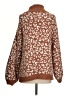 Assorted Brands 100% Polyester Animal Print Brown Pullover Sweater Size S - photo 2