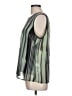 DKNY 100% Polyester Green Sleeveless Blouse Size L - photo 5