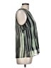 DKNY 100% Polyester Green Sleeveless Blouse Size L - photo 4
