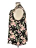 Andree by UNIT 100% Polyester Floral Black Sleeveless Blouse Size 2X - photo 5