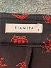 Piamita Graphic Black Silk Pants Size S - photo 7