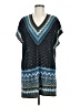 Peruvian Connection 100% Pima Cotton Blue Poncho Size Med - Lg - photo 1