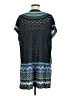 Peruvian Connection 100% Pima Cotton Blue Poncho Size Med - Lg - photo 2