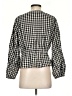 Zara Checkered-gingham Black 3/4 Sleeve Blouse Size S - photo 2