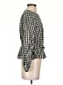 Zara Checkered-gingham Black 3/4 Sleeve Blouse Size S - photo 4