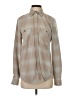 78 & Sunny Chevron-herringbone Gray Long Sleeve Blouse Size S - photo 1