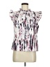 Shein 100% Polyester White Short Sleeve Blouse Size M - photo 1