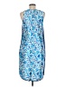 J.Crew Collection 100% Polyester Print Blue Casual Dress Size 6 - photo 2