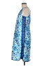 J.Crew Collection 100% Polyester Print Blue Casual Dress Size 6 - photo 5