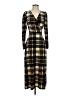 Closet Plaid Brown Casual Dress Size 4 - photo 1